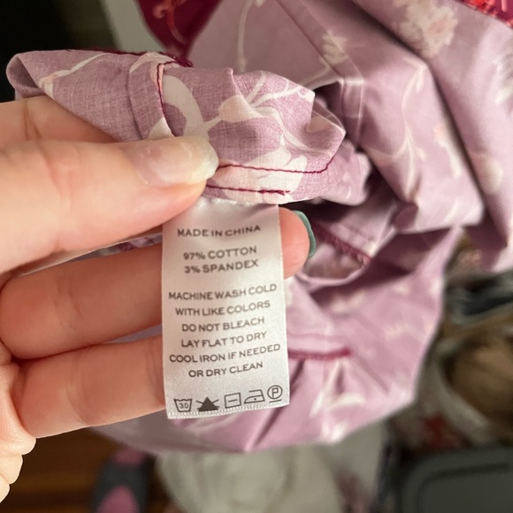 NWT Hill House the Nap Dress Burgundy Botanical - Picture 5 of 6